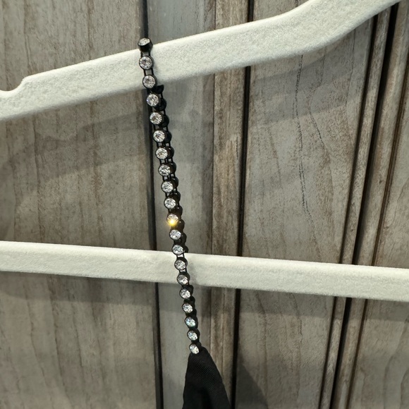 Nordstrom TopShop Rhinestone Strap Romper Small Size 2 - Picture 3 of 6